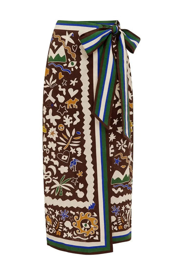Maroc Wrap Skirt-SKIRTS & SHORTS-Alemais-Debs Boutique